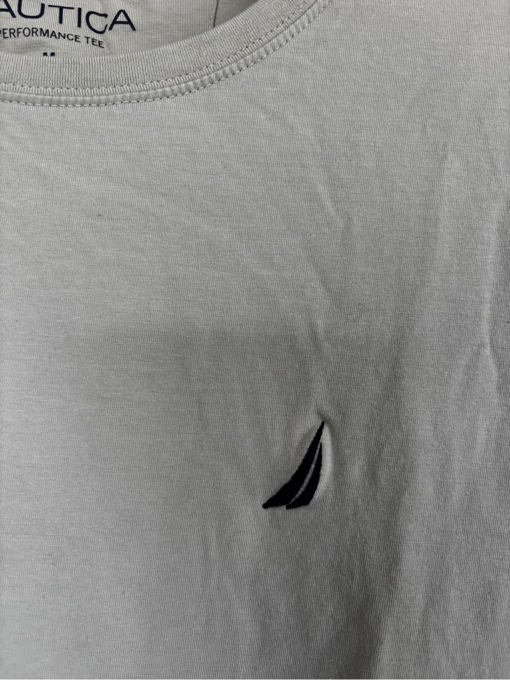 Nautica Men's Sage Green Crew Neck Logo Tee size M - Picture 3 of 6